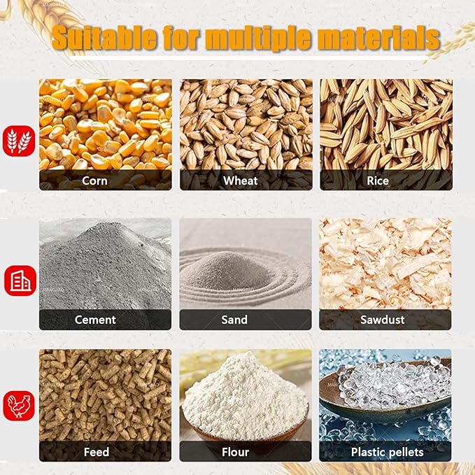 Granule Conveyor, 2000W Industrial Screw Machine For Powder And Cement. Efficiently Handles Sand, Grain, And Various Pellets, For Construction Sites And Feed Production.