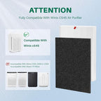 10 Pack C545 Replacement HEPA Filter Compatible with Winix C545 | Ture HPEA Filter S Only, Part number 1712-0096-00 and 2522-0058-00, 2 True HEPA Filter + 8 Activated Carbon Filters