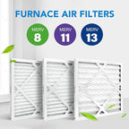 LotFancy 14x14x1 Air Filter MERV 11 4-Pack, Electrostatic Pleated AC Furnace Air Filter, Captures Dust, Smog & Pet Dander, Actual Size: 13.75"x13.75"x0.75"
