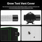 MELONFARM Air Filtration Kit 6", Built-in 14cm Fan Low Nois Carbon Filter with 12-Speed Controller, 8' Ducting, Cooling & Ventilation System for Grow Tents, Indoor Gardening, Hydroponics 6“x13.4"