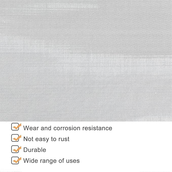60 Mesh 120 Mesh Stainless Steel Wire Cloth Roll, 304 Tight Weave Screen Fabric for Vent Cover and Airflow Filtration