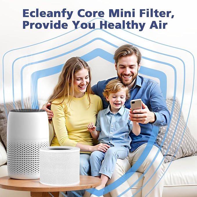 4-Pack Core Mini Filter Compatible with LEVOIT Core Mini Air Purifie-r, 3-in-1 H13 HEPA High-Efficiency Activated Carbon Pre-filter for LEVOIT Core Mini Replacement Filter