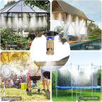 20pcs High Pressure Atomizer Nozzle Brass Misting Nozzles for Outdoor Cooling System, Landscaping, Greenhouse Irrigation, Air Humidification, Anti-Drip Fogging Spray Head(0.02"/0.5mm)