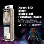 Brightwell Aquatics - Xport-BIO Block Aquarium Filter - Biological Filtration Media for Bacteria Growth, Nutrient Control & Control of Unwanted Nutrients - Aquarium Water Treatments, 4 Pack, 1.5 inch