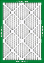 Filterbuy 18x24x1 Air Filter MERV 8 Essential Dust & Allergy Defense (5-Pack), Electrostatic Pleated HVAC AC Furnace Filters Replacement, Made in USA (Actual Size: 17.38 x 23.38 x 0.75)