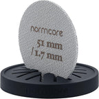 Normcore Puck Screen Stand - Silicone Puck Screen Holder - Compatible with 58.5mm 53.3mm 51mm Reusable Coffee Filters and Espresso Machine Portafilter Basket - Black