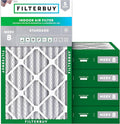 Filterbuy 12x24x4 Air Filter MERV 8 Essential Dust & Allergy Defense (5-Pack), Electrostatic Pleated HVAC AC Furnace Filters Replacement, Made in USA (Actual Size: 11.50 x 23.38 x 3.63)