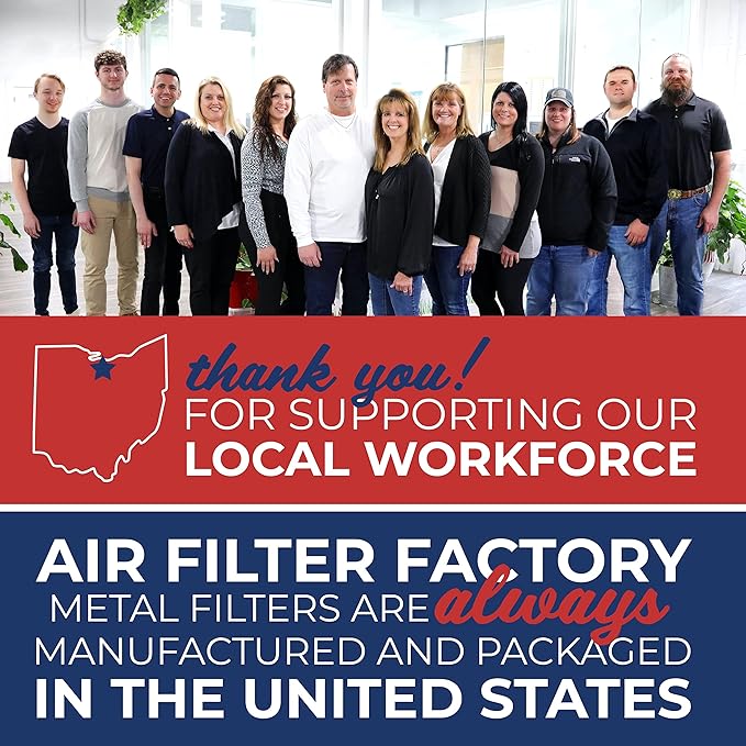 Air Filter Factory Replacement For Honeywell F50A1009 HVAC Furnace Aluminum Pre/Post Filters 2-Pack