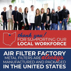 Air Filter Factory Replacement For Honeywell F50A1009 HVAC Furnace Aluminum Pre/Post Filters 2-Pack