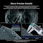 ANYCUBIC 2nd Gen Resin Technology ABS-Like Resin 2.0 Bundle, 3D Printer Resin with High Toughness, More Precise Details, Wide Compatibility for All LCD Resin 3D Printers (White, 4kg in Total)