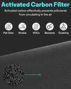 Leemone 2 Pack 311i+ Max Filter Replacement Compatible with Blue Pure 311i+ Max Air Purifier, Blue Pure F3MAX+, Activated Carbon Filter