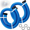 1.5" Pool Pump Hose for 29060E Intex Pumps, Saltwater Systems, and Sand Filters,59" Long Replacement Hoses fit for Intex & Coleman Above Ground Pools Parts (2 Pack)