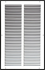 Fits 12x20 Duct Opening | Steel Return Air Grille by Handua | Vent Cover Grill for Sidewall and Ceiling | White | HVAC Cold Air Intake Grille | Outer Dimensions: 13.75"W X 21.75"