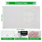 20mesh Stainless Steel Mesh Screen, 15.7"x78.7"(40x200cm) Metal Mesh Screen, 1mm Hole Woven Wire Mesh, No Rust and Easy to Cut for Air Vent, Window Screen, Cage, Filter Mesh DIY Projects