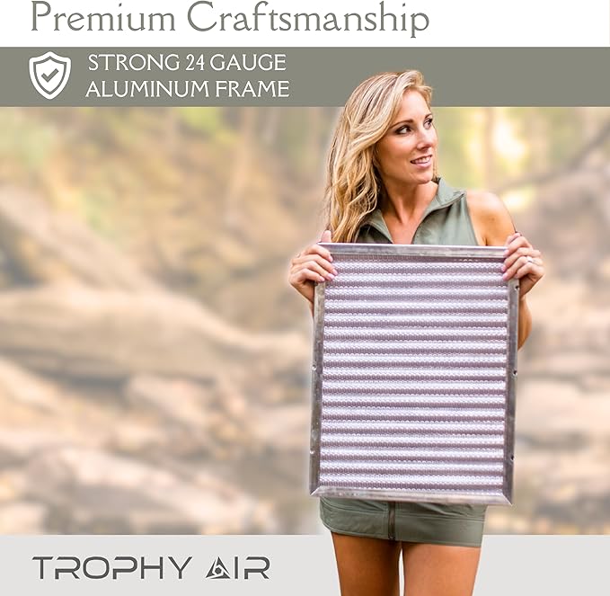 | Merv 8 | Washable & Reusable AC/Furnace Filter | Lifetime HVAC & Furnace Air Filter | Washable Electrostatic | High Dust Holding Capacity | Premium Quality Aluminum | 20x25x1