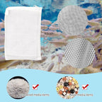 10 Pack Aquarium Filter Media Bags, 5.5 x 7.9 Inch Reusable Mesh Bags with Zipper for Activated Carbon Resins (10)