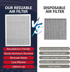 MERV 8 24x30x1 Lifetime Air Filter, Washable Electrostatic Aluminum AC/HVAC Furnace Filter, Reusable Permanent Air Filter,Easy to Clean, Healthier Home or Office(Actual Size:23.75x29.5x0.86）