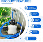 1.5" Pool Pump Hose for 29060E Intex Pumps, Saltwater Systems, and Sand Filters,59" Long Replacement Hoses fit for Intex & Coleman Above Ground Pools Parts (2 Pack)