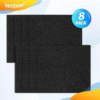 KEEPOW CF-1 Hepa Filter Replacement Compatible with Kenmore Sears Progressive CF-1, Progressive & Whispertone, Panasonic Models, Including 86883, 86880, 20-86883, 2086883, 8175084, 8 Pack