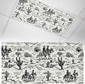 1 Pack Fluorescent Light Cover, Western Cowboys Light Covers for Ceiling Lights, Vintage Desert Canyon Cactus Horseshoe Magnetic Lights Filters Ceiling Shade for Classroom/Office - 4 x 2 Feet