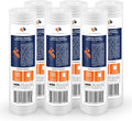 Aquaboon 5 Micron 10 x 2.5 Grooved Sediment Water Filter Replacement for Whole House Filter Cartridge Compatible with AP110, WHKF-GD05, CFS110, 6-Pack