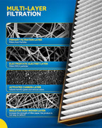 PHILTOP Cabin Air Filter, Replacement for CF12140, 2017-2018 Yaris iA, 2019-2020 Yaris, 2016 iA, Premium Cabin Filter with Activated Carbon Filter Up Dust Pollen Odor