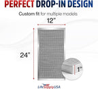 12x24x1 Electrostatic Air Filter, MERV 8, Washable, Reusable Furnace AC/HVAC Filter, Energy Saving, Easy to Clean, Long-Lasting by LifeSupplyUSA