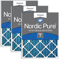 Nordic Pure 14x25x1 (Actual Size: 13 1/2 x 24 1/2 x 3/4) Pleated MERV 7 Air Filters 3 Pack