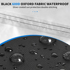 Sand Filter Pump Cover Waterproof, Fits Most Popular Brands 14-16 In Sand Filter Pump 25.5"L x 21.6"W x 27.5"H (Black)