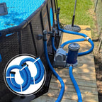 1.5" Pool Pump Hose for 29060E Intex Pumps, Saltwater Systems, and Sand Filters,59" Long Replacement Hoses fit for Intex & Coleman Above Ground Pools Parts (2 Pack)