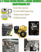 YAMAKATO AFZE18 GX160 GX200 Air Filter for Honda and Clones GX120 Predator Hemi 212 60363 Coleman Ct200u Bt200x MB165 MB200 159cc 196cc 212cc 17210-ZE1-505