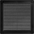 Vent Systems 6" x 6" Inch (Opening Dimensions) - Pack of 50 - Plastic Black Soffit Vent Cover - Flat Square Air Vent Grille - Air Vent Deflector - HVAC 8" x 8" Inch (Overall Dimensions)