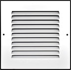 Fits 6x6 Duct Opening | Steel Return Air Grille by Handua | Vent Cover Grill for Sidewall and Ceiling | White | HVAC Cold Air Intake Grille | Outer Dimensions: 7.75"W X 7.75"