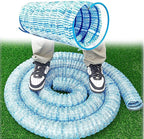 Commercial French Drain Pipe for Water Drainage, Construction Site/Sports Field Perforated Pipes & Weeping Tile, Dia 2in 3.9in 5.9in Wide Underground Drainage Systems(Dia10cm/3.9in,Long 20m/65.6ft)