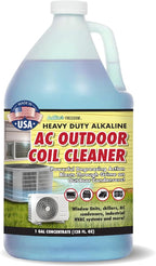 Nature's Freedom HVAC Coil Cleaner – Heavy Duty Alkaline Formula for Outdoor AC Condenser Units – Gallon