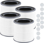 4 Packs HH001 Filter Replacement for Hynik Alviera HH001 Air Purifi-er, 3 in 1 with HEPA Filter and Activated Carbon Replacement Filter with 16pcs Aroma Pads