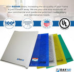 RAYAIR SUPPLY 16x25 Replacement Filter Pads Compatible with PremierOne PureFlo P6100 MS-1625 Refills (3 Pack)
