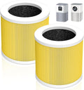 2 Pack A1 Filter Compatible with VEWIOR Air purifi-er HQSC-50, HQKJ-80, A1, AMEIFU AP01W, KOIOS HQKJ-50 Tailulu PUR0003, Efficient Filter for VEWIOR A1 Air purifi-er