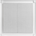 Vent Systems 8" x 8" Inch (Opening Dimensions) - Pack of 5 - Plastic White Soffit Vent Cover - Flat Square Air Vent Grille - Air Vent Deflector - HVAC 10" x 10" Inch (Overall Dimensions)
