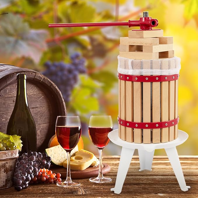 CAELUM 1.6 Gallon Capacity Fruit and Wine Press Filter Bag, 2Pack Juice Maker Filter Bag for Outdoor, Kitchen