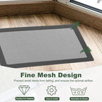 YOKIVE 6 Pcs Magnetic Floor Vent Covers, Floor Register Cover PVC Mesh Air Vent Screen Filters, Great for Home Floor, Wall, Ceiling, Catch Debris Hair Dust (White, 14-Inch x 6-Inch)