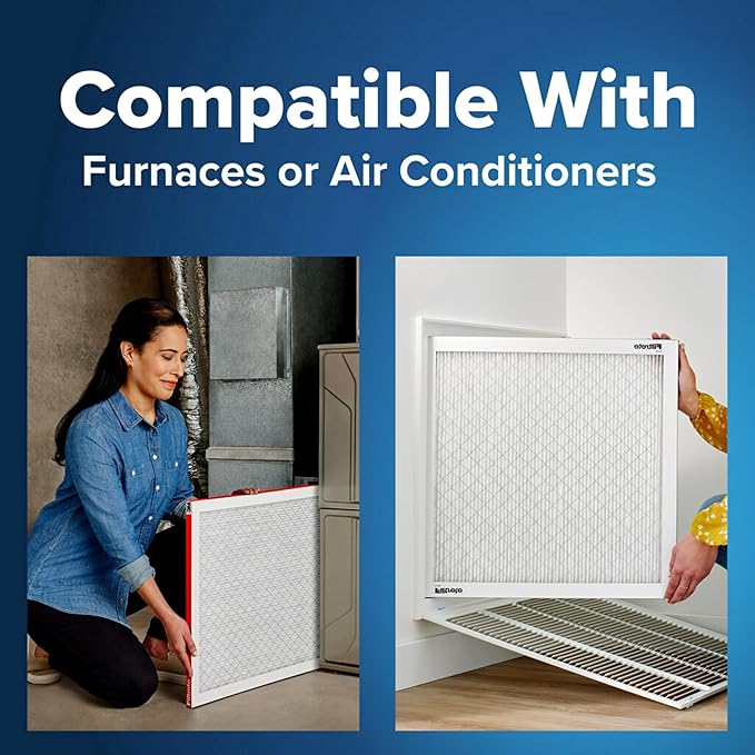 Filtrete 18x20x1 AC Furnace Air Filter, MERV 11, MPR 1000, Micro Allergen Defense, 3-Month Pleated 1-Inch Electrostatic Air Cleaning Filter, 4 Pack (Actual Size 17.81 x 19.81 x 0.81 in)