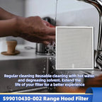 S99010430-002 Range Hood Filter Replacement for Broan Nutone 4512880 kitchen exhaust fan filter 5-LAYER ALUMINUM Grease Filter 2 Pack