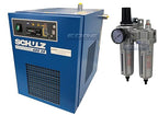 SCHULZ REFRIGERATED AIR DRYER FOR AIR COMPRESSOR, COMPRESSED AIR SYSTEMS, 20-25 CFM, GOOD UP TO 5HP COMPRESSORS MAX (WITH REGULATOR PRE-FILTER)
