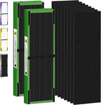 FLT4825VO HEPA Toxin Absorber Filter B Replacement Compatible with G-Guardian Air Purifiers AC4825 AC4825E AC4825W AC4300 AC4800 AC4900 AC4850,2 H13 True HEPA Filters+8 Carbon Pre-Filters