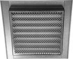 Repa Market 8" x 8" Inch (Inner Dimensions) Galvanized Steel Soffit Vent Cover - Louvered Square Gable Vent with Mesh Screen - Intake/Exhaust Ventilation Grill - HVAC Ducting Return Air Vent Cover