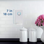 Germ Guardian GG1100W 7” Pluggable Small Air Purifier, Small Room Wall Air Sanitizer, Freshens Air, UV-C Light Kills Germs, Reduces Odors from Pets, Cooking, Mold, GermGuardian, 1-Yr Wty (White)