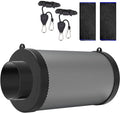 4 Inch Air Carbon Filter for Grow Tent,Smellines Control with Australia Virgin Charcoal for Inline Duct Fan，Hydroponic Growth,Pre-Filter Included