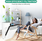 4 Packs Premium HY4866 Replacement Filter Compatible with MORENTO HY4866, WESTHEY HY4866, YIOU M1 and FETIONS FT5000 Air Cleaner Purifiers, Pet Dander Version, Green