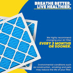 Maycold 18x20x1 MERV 11 Furnace Air Filter (6-Pack), High-Performance HVAC AC Filters for Home Use, Actual Size: 17.70” x 19.70” x 0.75”, Individually Wrapped in Plastic